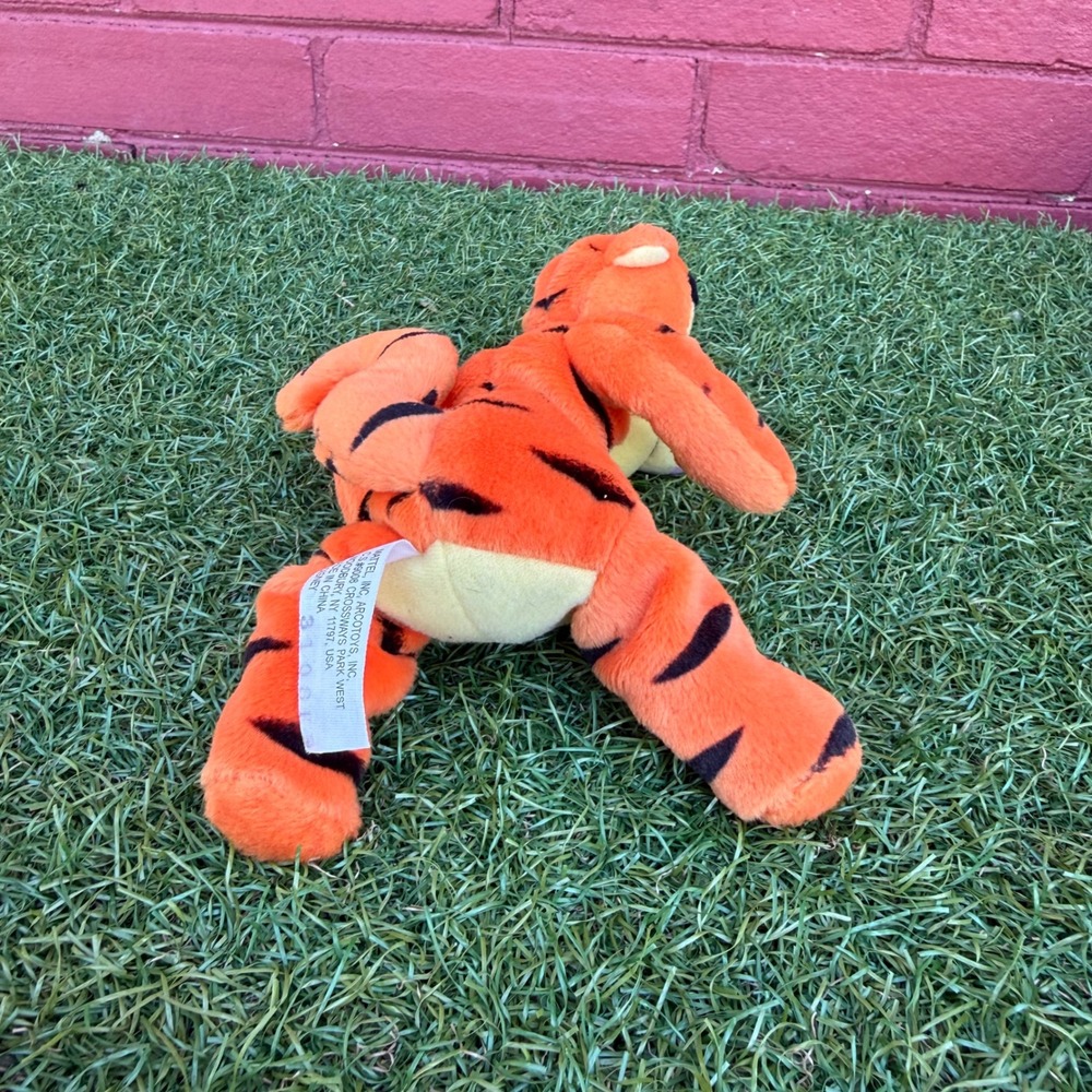 Vtg 90s Disney Mattel Winnie The Pooh Tigger Beanbag Friend Plush Kidcore 8 inch - Picture 5 of 7
